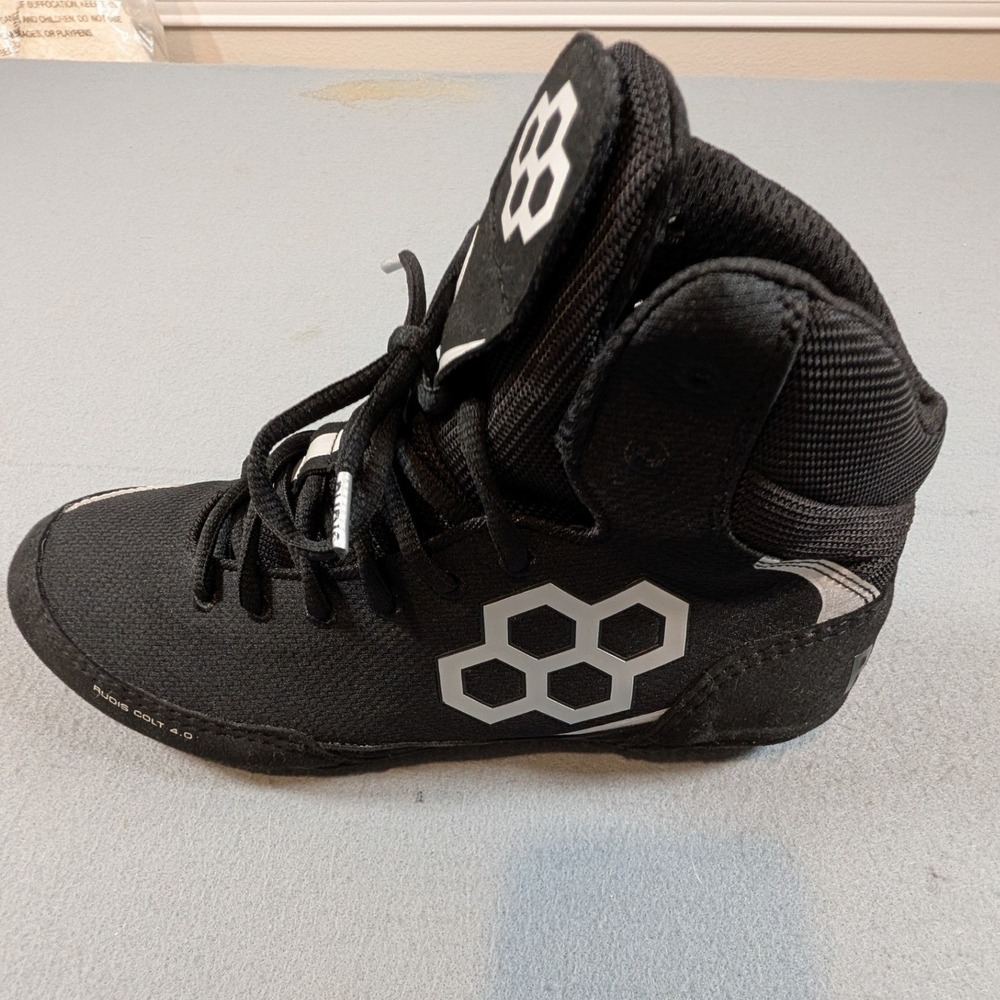 Rudis Colt 4.0 Wrestling Shoes Mens 10.5 Black White High‎ Top Athletic Sneaker